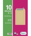 BOLSA SAM 184x261 KRAFT 80g PAQ.10