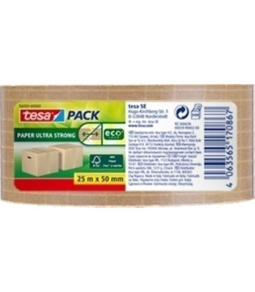 CINTA EMB.TESA PAPEL ECO 25x50 MARRON