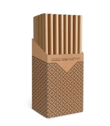 PAPEL REGALO RL.TV 0,7x3 KRAFT MARRON (6