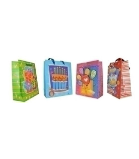 BOLSA PAPEL RELIEVE PAQ.12 SURTIDAS