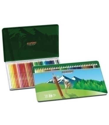 LAPICES COLOR ALPINO  LG. est.MET.36