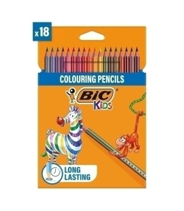 LAPICES COLOR BIC EVOL.STRIPES est.18