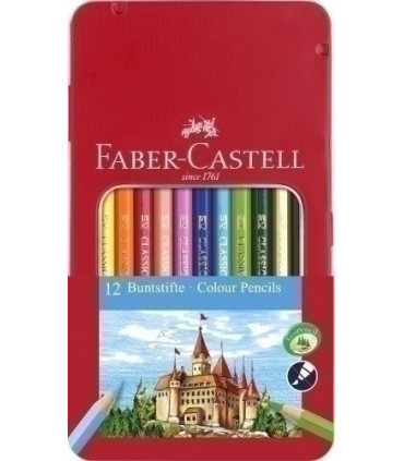 LAPICES COLOR FABER  est.METAL 12
