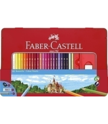 LAPICES COLOR FABER  est.METAL 48