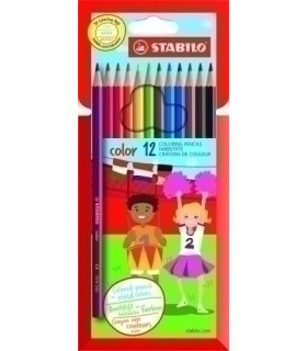 LAPICES COLOR STABILO COLOR ESTUCHE 12