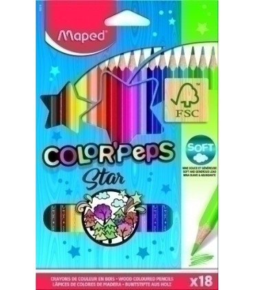 LAPICES COLOR MAPED COLOR PEPS  est.18