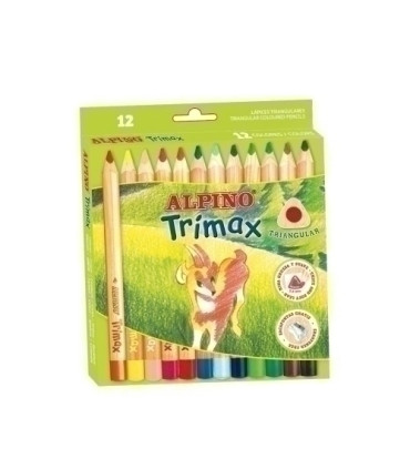 LAPICES COLOR ALPINO TRIMAX est.12 c/AF