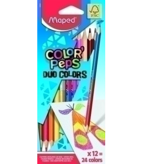 LAPICES COLOR MAPED COLOR PEPS DUO es.12