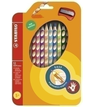 LAPICES COLOR STABILO EASY C. DIESTRO 12