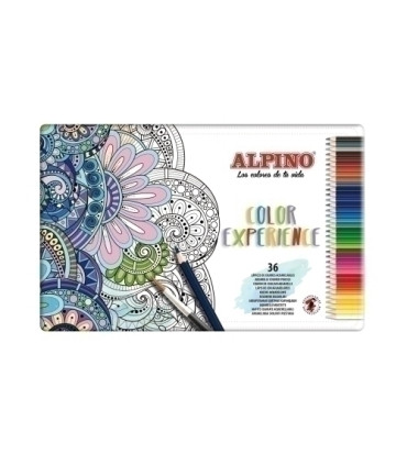 LAPICES COLOR ALPINO EXPERI. est.MET.36