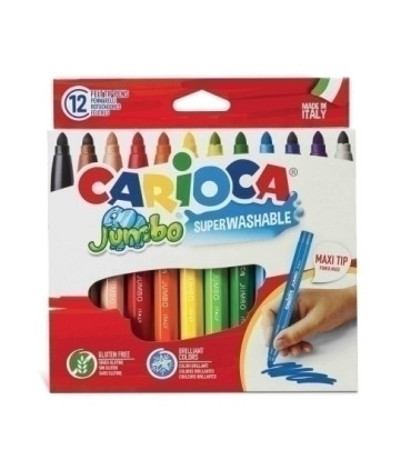 ROTUL.CARIOCA JUMBO ESTUCHE 12