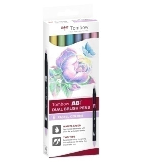 ROTULADOR TOMBOW DOBLE PUNTA PINC. EST 6