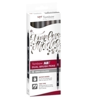 ROTULADOR TOMBOW DOBLE PUNTA PINC. EST 6