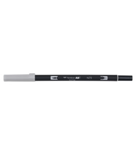 ROTULADOR TOMBOW DOBLE PUNTA PINC. GRIS