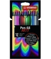 ROTUL.STABILO PEN 68 ARTY LINE BRUSH C12