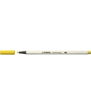 ROTUL.STABILO PEN 68  BRUSH AMARILLO