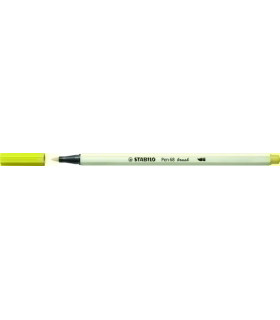 ROTUL.STABILO PEN 68  BRUSH AMARILLO FL.