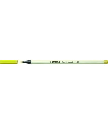 ROTUL.STABILO PEN 68  BRUSH AMARILLO FL.