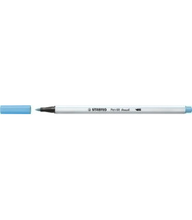 ROTUL.STABILO PEN 68  BRUSH AZUL FL.