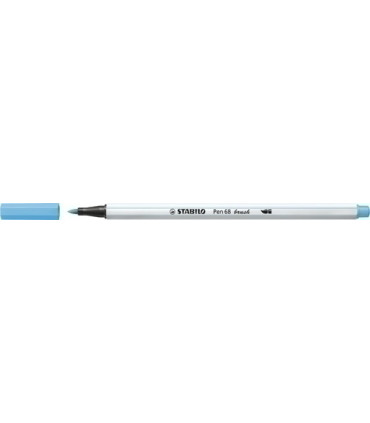 ROTUL.STABILO PEN 68  BRUSH AZUL FL.