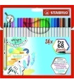 ROTUL.STABILO PEN 68  BRUSH CAJA 24