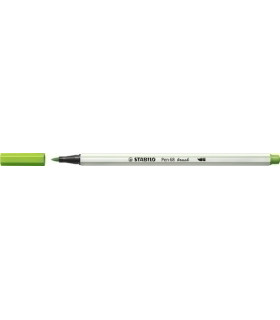 ROTUL.STABILO PEN 68  BRUSH VERDE HOJA