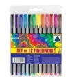 ROLLER GEL CENTRUM FINELINERS 0.7 B/2