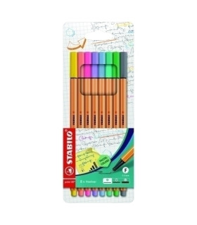 ROTUL.STABILO POINT 88 PASTEL EST. 8