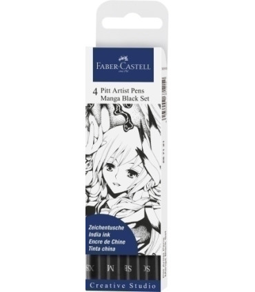 ROTUL.FABER PITT MANGA ESTUCHE DE 4