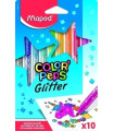 ROTUL.MAPED COLOR PEPS GLITTER B/10