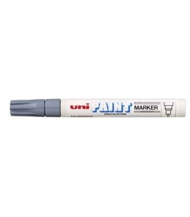 MARCADOR UNI-BALL UNI PAINT PX-20 GRIS