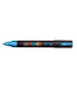 ROTUL.UNI-POSCA PC-5M  AZUL METALICO