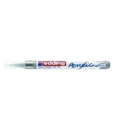 ROTUL.EDDING 5300 ACRYLIC 1-2 mm PLATA