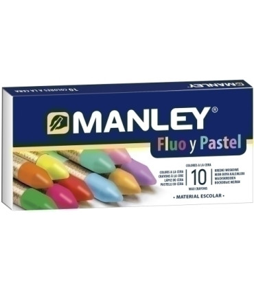 CERAS MANLEY FLUO/PASTEL ESTUCHE DE 10