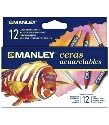 CERAS MANLEY ACUARELABLES ESTUCHE DE 12