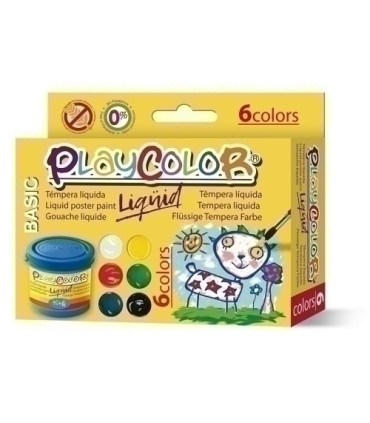 TEMPERA PLAYCOLOR  40 ml ESTUCHE  6