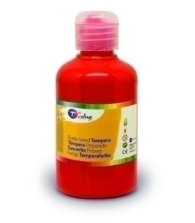 TEMPERA TCOLORS LIQ.500 ml ROJO
