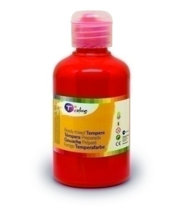 TEMPERA TCOLORS LIQ.500 ml ROJO