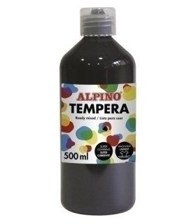 TEMPERA ALPINO LIQ. 500 ml NEGRO
