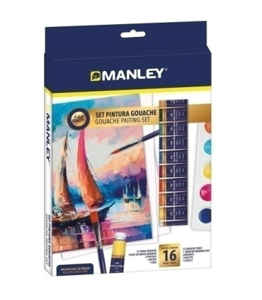 TEMPERA GOUACHE MANLEY SET DE 16