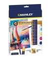 TEMPERA GOUACHE MANLEY SET DE 16