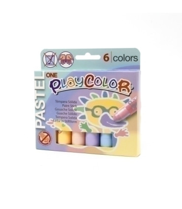 TEMPERA PLAYCOLOR PASTEL C/6