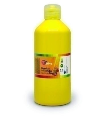 PINTURA DEDOS TCOLORS 500 ml AMARILLO