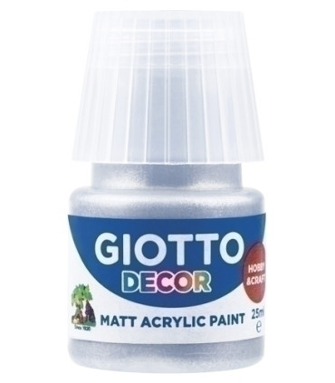 PINTURA ACRIL.GIOTTO 25 ml PLATA