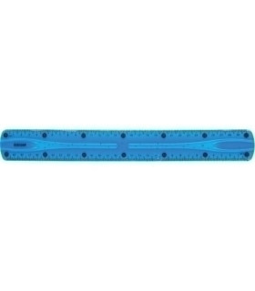 REGLA CENTRUM FLEXIBLE 30 CM AZUL