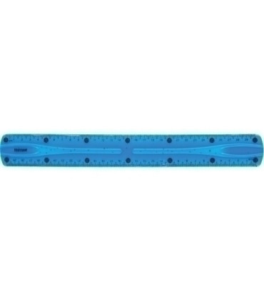 REGLA CENTRUM FLEXIBLE 30 CM AZUL