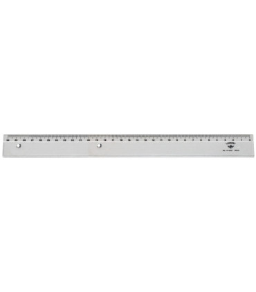REGLA CRISTAL KUM ZURDOS 30 CENTIMETROS