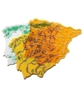 PLANTILLAS 3 MAPAS ESPAÑA GRANDE COLORES