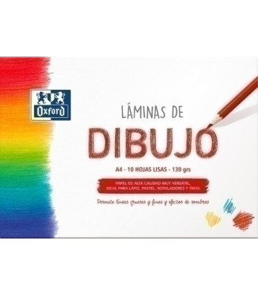 LAMINA DIBUJO OXFORD PK 10 A4 LISA