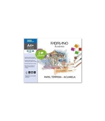 LAMINAS ACUARELA FABRIANO A4+ 24X32  B/6